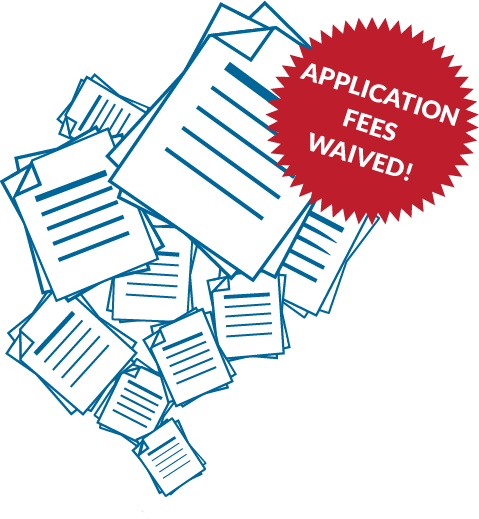 University application fees waived!